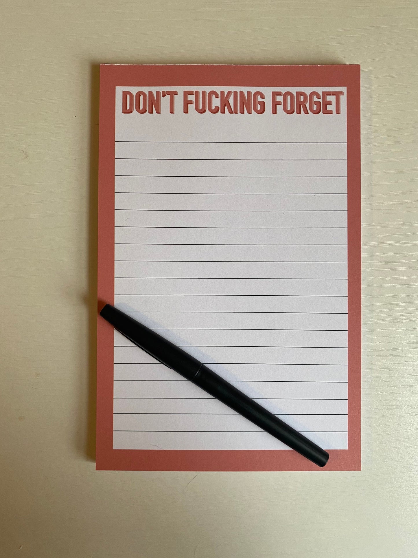 Don't F*CKING Forget Notepad, Explicit Stationary, Explicit Notebook, Don't Fucking forget To do list