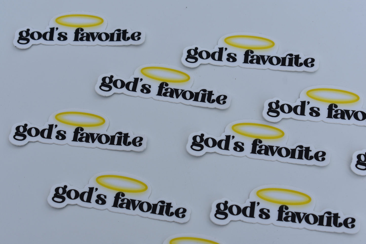 God's Favorite Sticker, Funny Sticker, Religious Humor, Vinyl Water bottle Sticker, Laptop Sticker